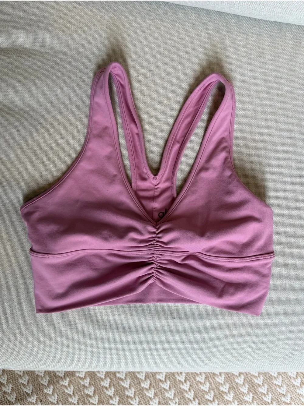 Alo Wild Thing Bra - Pink Wild Rose